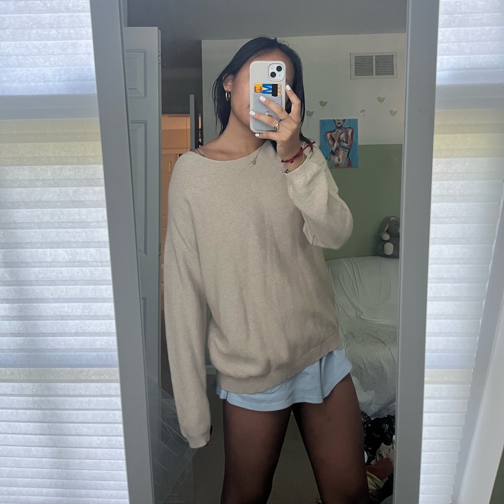 NWOT neutral oversized sweater